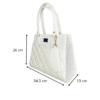 23 cm (3) Bolso Dunia Color Blanco